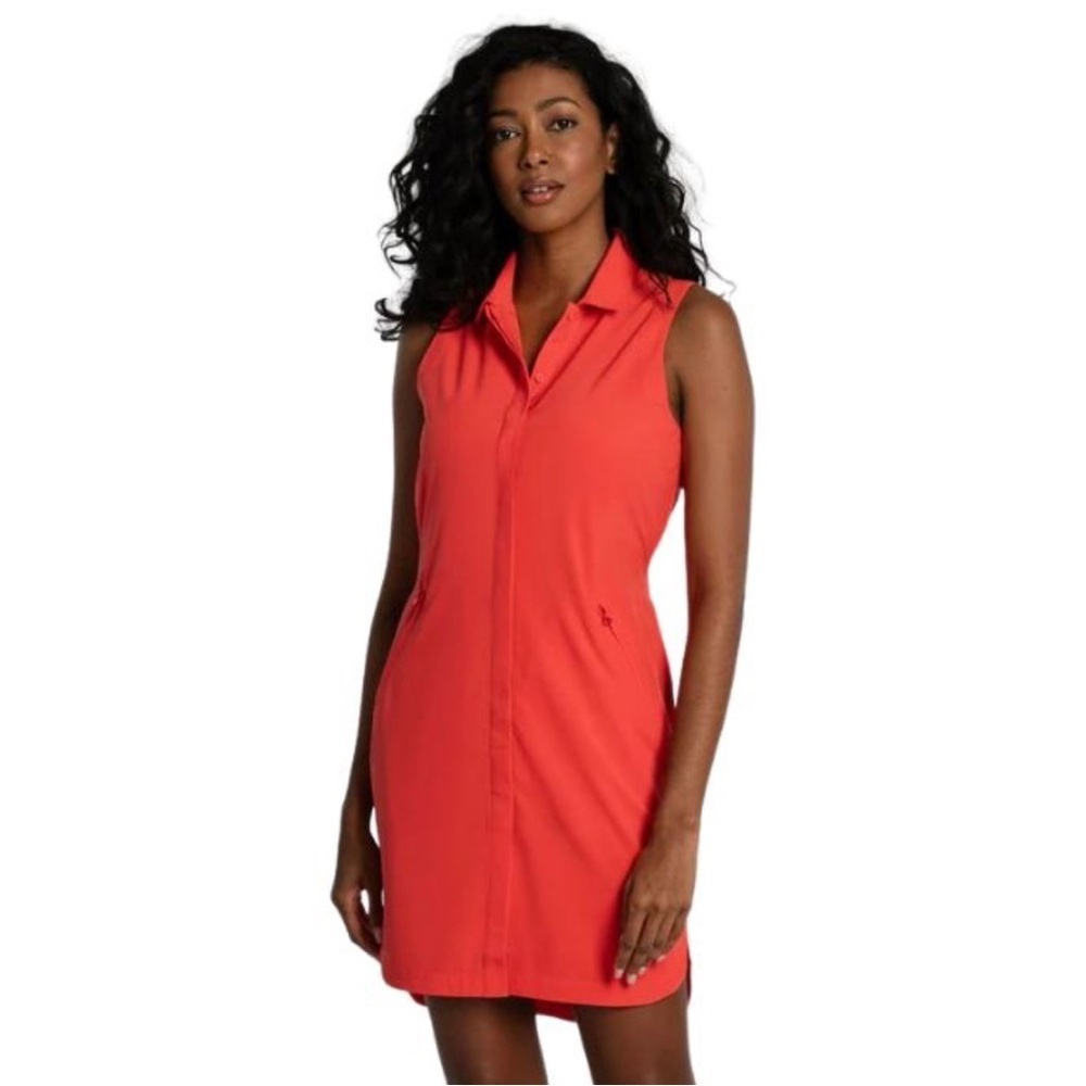 LOLE, size small Cayenne Olivie Shirt Dress, Elastic Waistband, Quick Drying